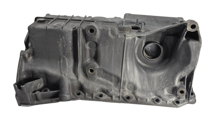 Thumbnail 4: 14-18 BMW 328D X3 F30 F31 F25 2.0L DIESEL ENGINE OIL PAN w/AXLE SUPPORT BRACKET