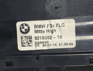 Thumbnail 7: 2014 BMW 328XID SEDAN (F30) FRONT CENTER DASH AC VENT w/ HAZARD SWITCH (Black)
