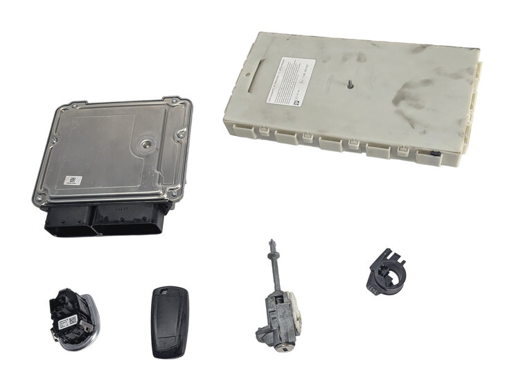 Thumbnail 3: 2014 BMW 328XID SEDAN (F30) 2.0L (N47) DIESEL ENGINE ECM DDE FEM KEY LOCK SET/6
