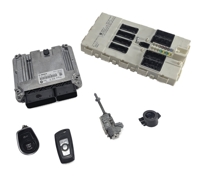 Thumbnail 5: 2014 BMW 328XID SEDAN (F30) 2.0L (N47) DIESEL ENGINE ECM DDE FEM KEY LOCK SET/6