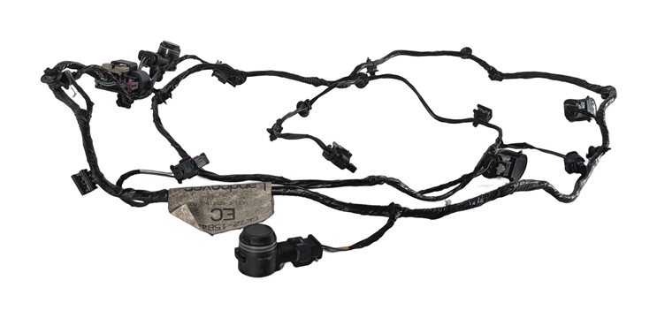 16 LAND ROVER DISCOVERY SPORT L550 REAR PDC PARK SENSOR SET/4 w/HARNESS (Black)