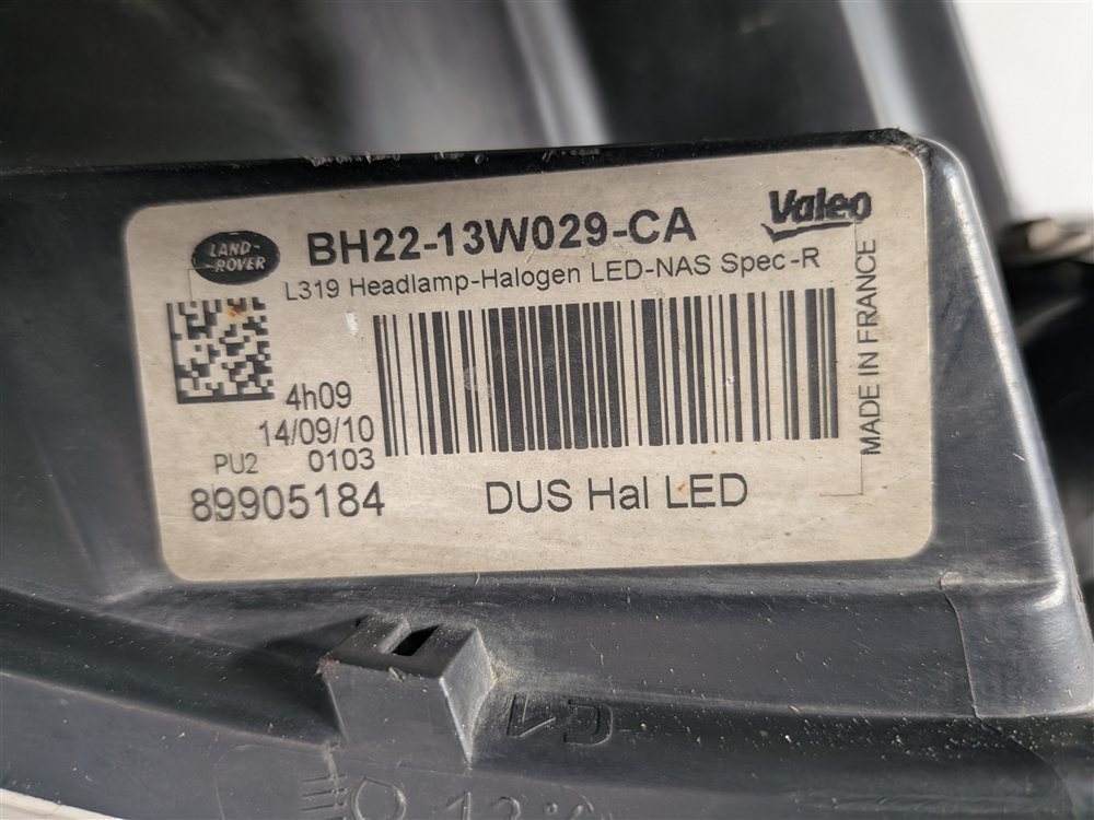 Thumbnail 9: 10-13 LAND ROVER LR4 - RIGHT PASSENGER (AUTO LEVEL) HALOGEN HEADLIGHT LIGHT LAMP