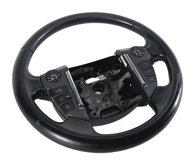 2010-2013 LAND ROVER LR4 L319 DRIVER STEERING WHEEL w/ CONTROL SWITCHES (Black)