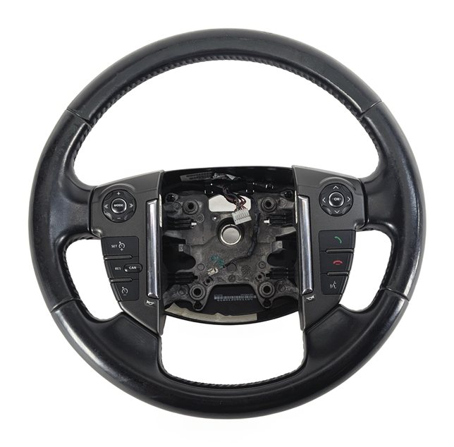 Thumbnail 4: 2010-2013 LAND ROVER LR4 L319 DRIVER STEERING WHEEL w/ CONTROL SWITCHES (Black)