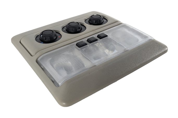 05-16 LAND ROVER LR3 LR4 REAR DOME LIGHT w/ HEATER TEMPERATURE CONTROL (Beige)