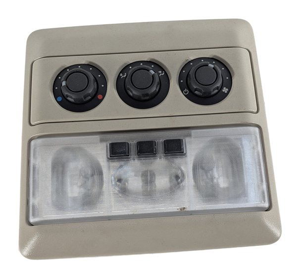 Thumbnail 3: 05-16 LAND ROVER LR3 LR4 REAR DOME LIGHT w/ HEATER TEMPERATURE CONTROL (Beige)