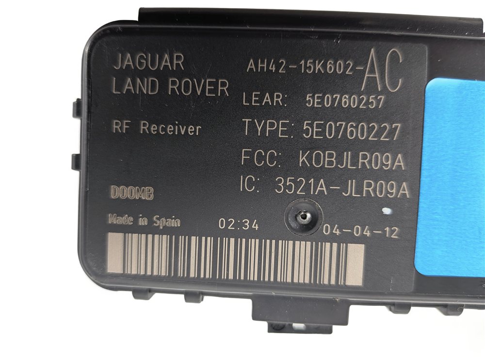 Thumbnail 10: 2012 LAND ROVER LR4 L319 5.0L (AJ133) ECM CLUSTER FUSE BOX IMMOBILIZER KEY SET/8