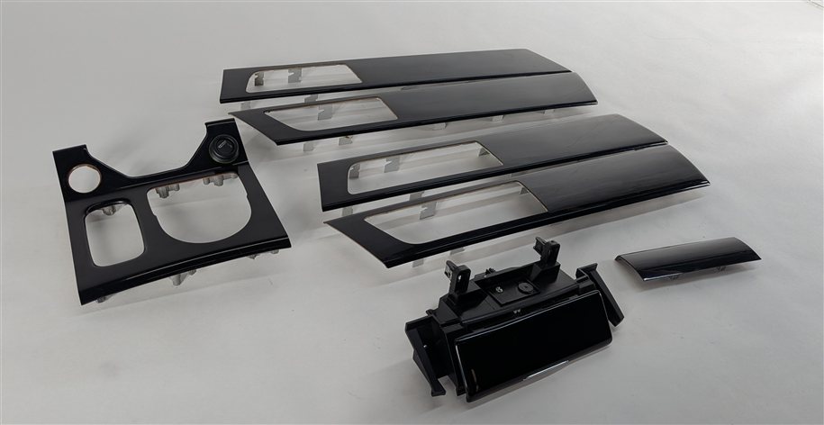 2011 LAND ROVER LR4 (L319) INTERIOR DASH CONSOLE DOOR TRIM SET/7 (Piano Black)