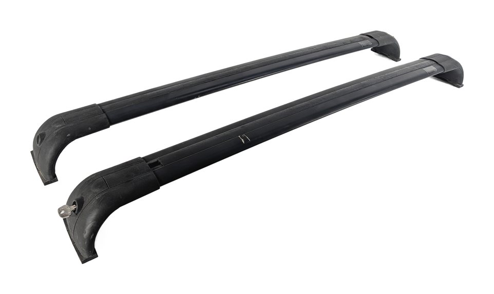 2011 LAND ROVER LR4 (L319) ROOF RACK CROSS BAR RAIL LUGGAGE CARRIER SET/2 w/ KEY