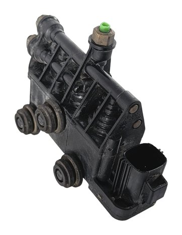 2011 LAND ROVER LR4 L319 FRONT AIR RIDE SUSPENSION VALVE BLOCK SOLENOID MANIFOLD