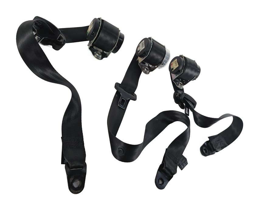 Thumbnail 4: 2012 LAND ROVER LR4 (L319) REAR 2ND ROW SEAT SEATBELT RETRACTOR SET/3 (Black)