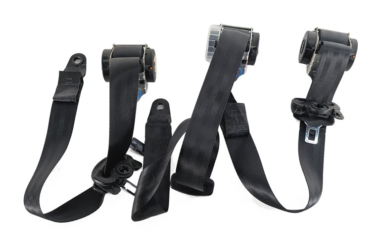 Thumbnail 6: 2012 LAND ROVER LR4 (L319) REAR 2ND ROW SEAT SEATBELT RETRACTOR SET/3 (Black)