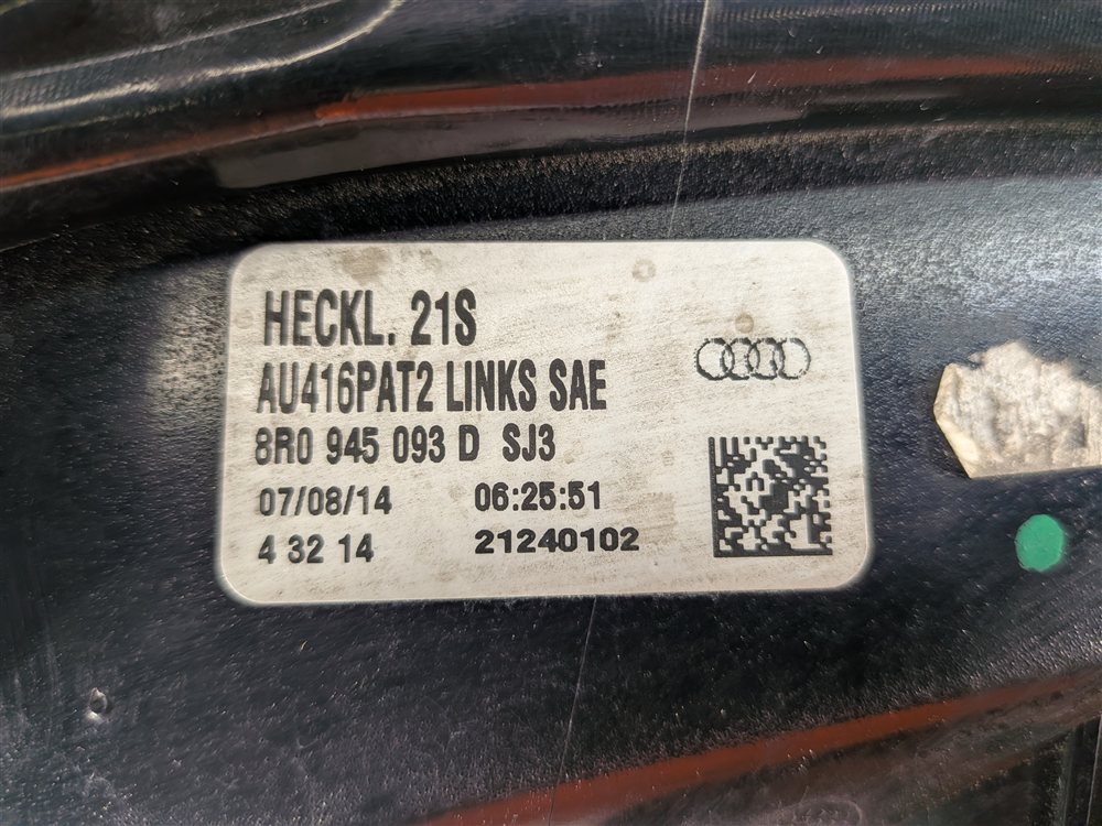 Thumbnail 11: 2013-2017 AUDI Q5 SQ5 (8R) REAR LEFT LED LIFTGATE INNER TAIL LIGHT