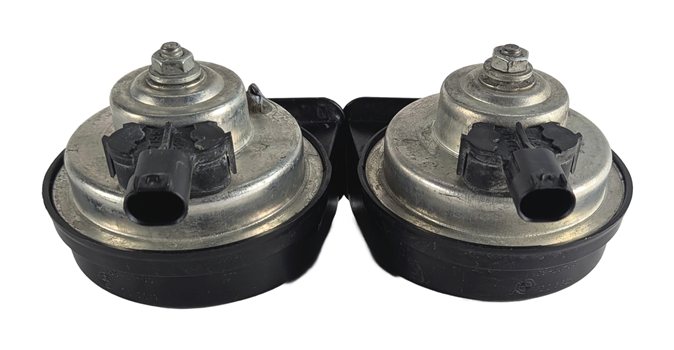 Thumbnail 6: 06-15 BMW 325i 328i 330i 335i M3 X1 E90 HIGH & LOW TONE NOTE SAFETY HORN SET/2