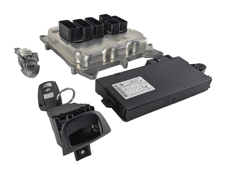 Thumbnail 2: 2014 BMW X1 (E84) 2.0L (N20) ENGINE ECM DME CAS3 IMMOBILIZER MODULE KEY SET/5