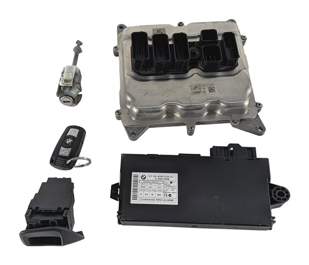 Thumbnail 4: 2014 BMW X1 (E84) 2.0L (N20) ENGINE ECM DME CAS3 IMMOBILIZER MODULE KEY SET/5