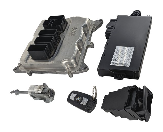 Thumbnail 6: 2014 BMW X1 (E84) 2.0L (N20) ENGINE ECM DME CAS3 IMMOBILIZER MODULE KEY SET/5
