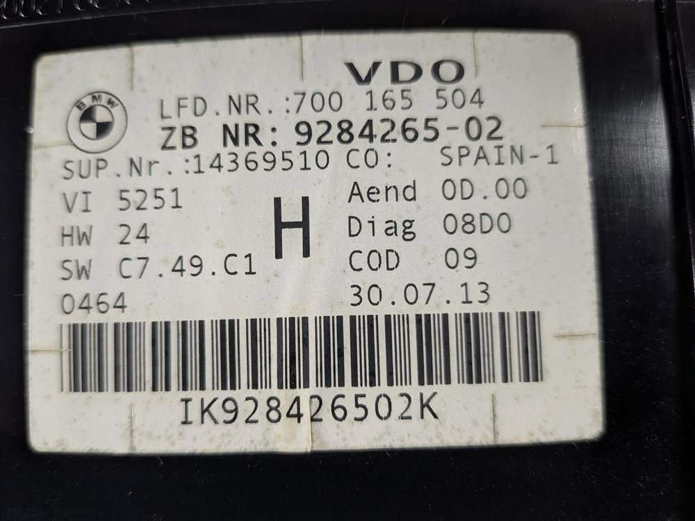 Thumbnail 10: 09-11 BMW 323i 328i X1 (E84 E90 E91) SPEEDOMETER INSTRUMENT GAUGE CLUSTER (183k)