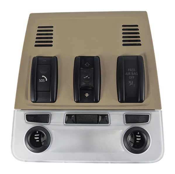 Thumbnail 4: 2014 BMW X1 (E84) FRONT OVERHEAD DOME READING LIGHT w/ SUNROOF SWITCH (Beige)