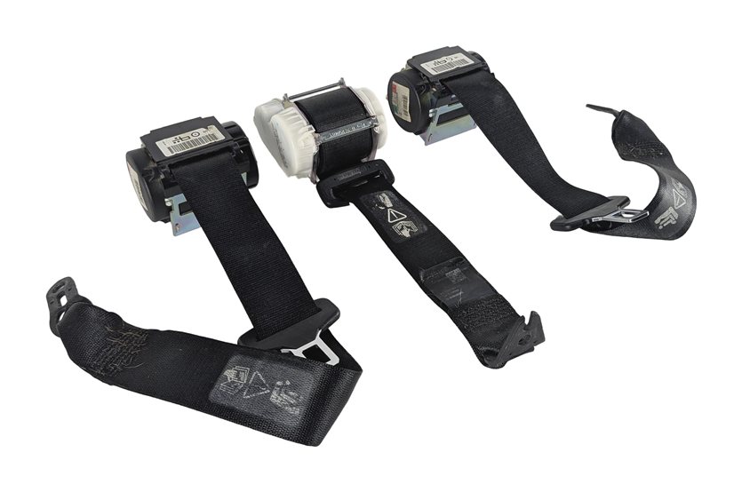 Thumbnail 6: 2014 BMW X1 (E84) REAR LEFT/CENTER/RIGHT SEAT SEATBELT RETRACTOR SET/3 (Black)