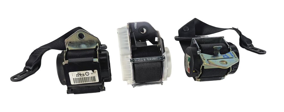 Thumbnail 8: 2014 BMW X1 (E84) REAR LEFT/CENTER/RIGHT SEAT SEATBELT RETRACTOR SET/3 (Black)