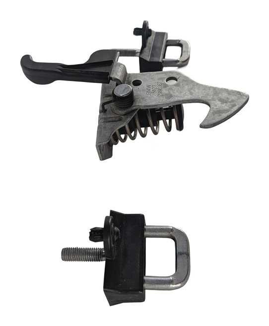 Thumbnail 7: 2014 BMW X1 (E84) FRONT HOOD LID SAFETY CATCH LOCK LATCH w/ 2 STRIKERS SET/3