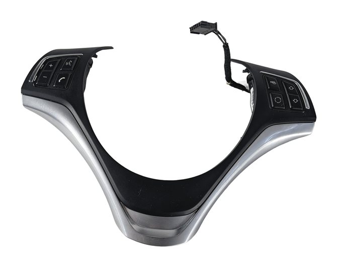 Thumbnail 3: 2014 BMW X1 E84 STEERING WHEEL MULTIFUNCTION AUDIO PHONE SWITCH w/ TRIM (Black)