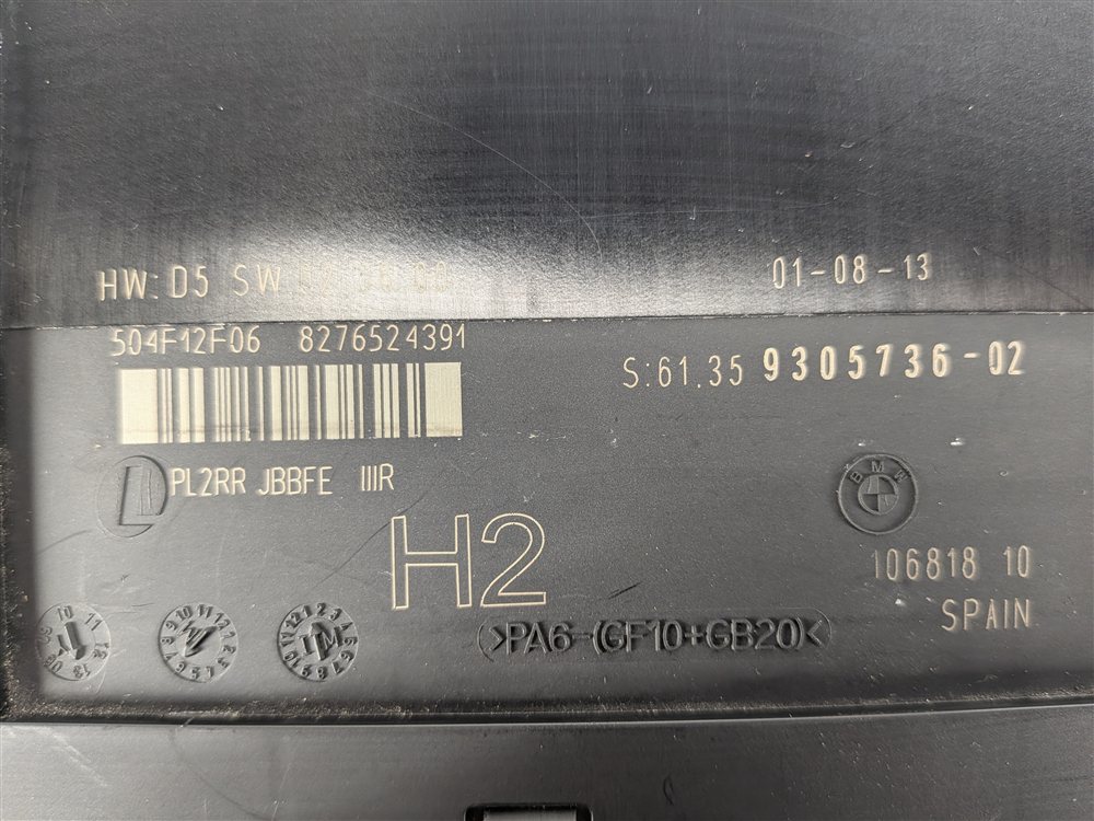 Thumbnail 10: 12-15 BMW 335 X1 (E84 E90 E92 E93) PRIMARY BODY CONTROL MODULE COMPUTER (BCM)