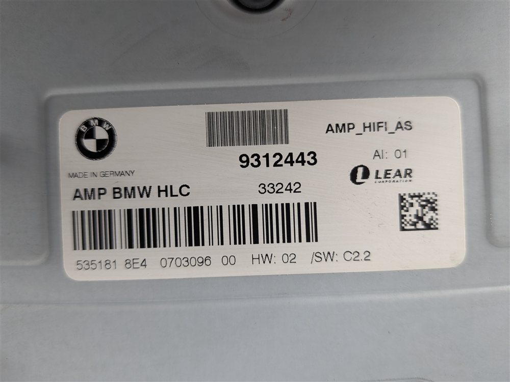 Thumbnail 8: 2012-2015 BMW X1 (E84) RADIO STEREO AUDIO AMP AMPLIFIER (LEAR)