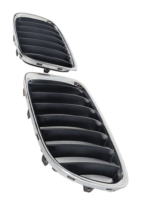 Thumbnail 4: 2013-2015 BMW X1 (E84) FRONT LEFT/RIGHT UPPER KIDNEY GRILLE SET/2 (BLACK/CHROME)