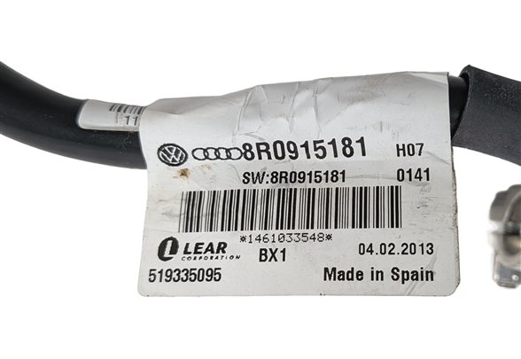 Thumbnail 7: 2013 AUDI Q5 (B8 8R) 3.0L NEGATIVE GROUND BATTERY CABLE w/ IBS MONITOR SENSOR