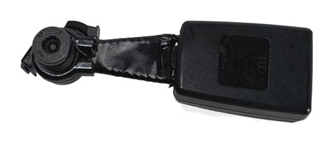 Thumbnail 6: 2013 AUDI Q5 B8 8R REAR LEFT CENTER RIGHT SEATBELT BUCKLE RECEIVER SET/3 (BLACK)