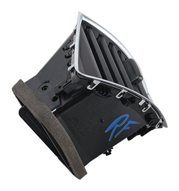 Thumbnail 3: 2013 AUDI Q5 (B8 8R) FRONT RIGHT PASSENGER DASH HEAT AIR AC VENT GRILLE (Black)