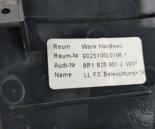 Thumbnail 10: 2013 AUDI Q5 (B8 8R) FRONT LEFT DRIVER DASH HEAT AIR AC VENT GRILLE (Black)