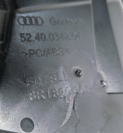 Thumbnail 8: 2013 AUDI Q5 (B8 8R) FRONT LEFT DRIVER DASH HEAT AIR AC VENT GRILLE (Black)