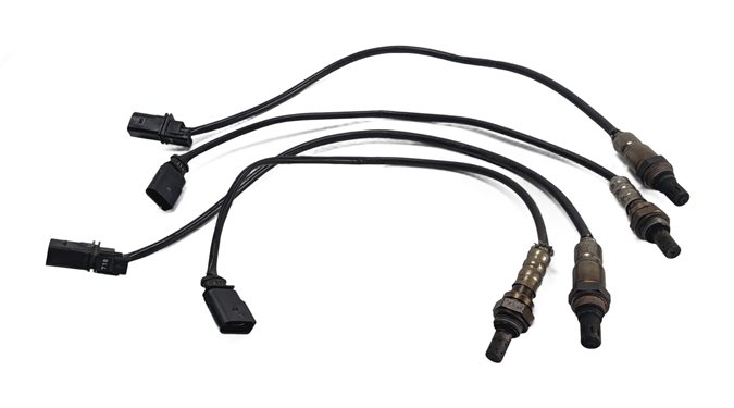 2013 AUDI Q5 (B8 8R) 3.0L CTUC ENGINE OXYGEN O2 SENSOR SET/4 UPSTREAM DOWNSTREAM