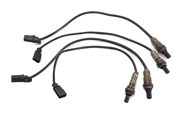 Thumbnail 2: 2013 AUDI Q5 (B8 8R) 3.0L CTUC ENGINE OXYGEN O2 SENSOR SET/4 UPSTREAM DOWNSTREAM