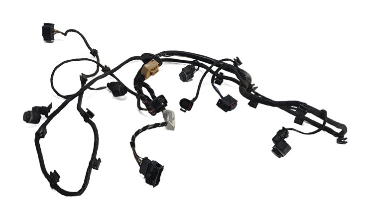 2013 AUDI Q5 (B8 8R) REAR PARK ASSIST PDC SENSORS SET/4 w/ WIRE HARNESS (Silver)