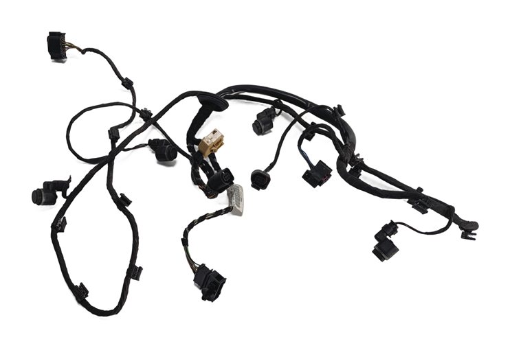 Thumbnail 2: 2013 AUDI Q5 (B8 8R) REAR PARK ASSIST PDC SENSORS SET/4 w/ WIRE HARNESS (Silver)