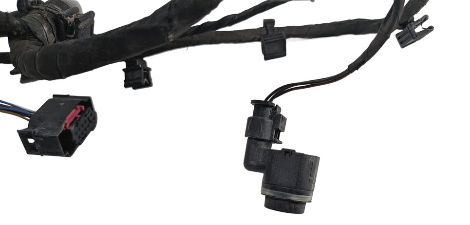 Thumbnail 4: 2013 AUDI Q5 (B8 8R) REAR PARK ASSIST PDC SENSORS SET/4 w/ WIRE HARNESS (Silver)