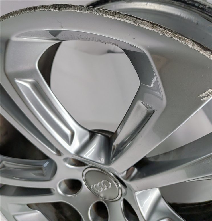 Thumbnail 11: 09-17 AUDI Q5 B8 8R 20x8.5 ALUMINUM ALLOY 5-DOUBLE SPOKE WHEEL RIM SET/4 SILVER