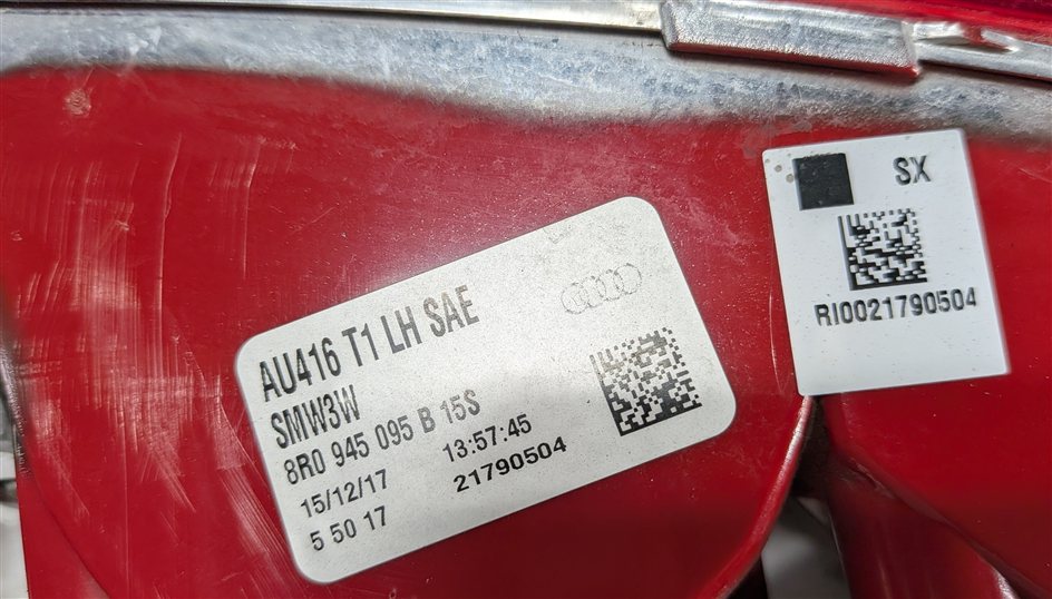 Thumbnail 10: 2009-2017 AUDI Q5 SQ5 (8R) REAR LEFT BUMPER LOWER TAIL LIGHT