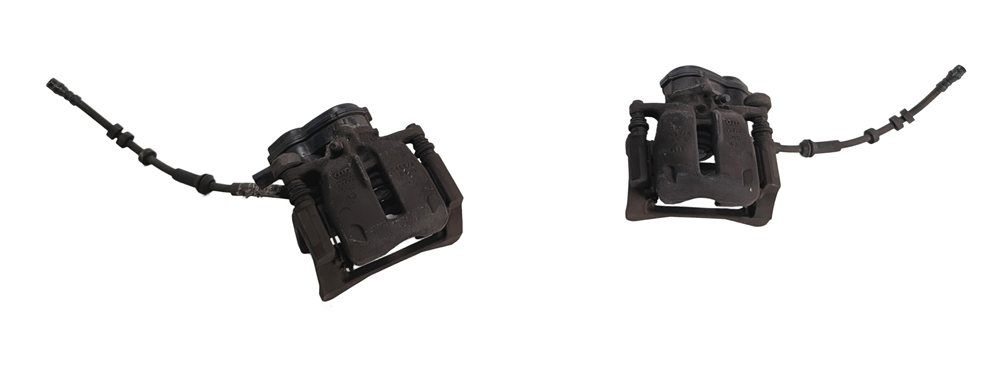 Thumbnail 2: 13-17 AUDI Q5 (B8 8R) REAR LEFT RIGHT BRAKE CALIPER ACTUATOR SET (12.99" ROTOR)