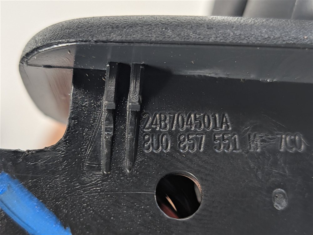 Thumbnail 12: 13-18 AUDI ALLROAD A3 E-TRON (B8 8VF) FRONT LEFT & RIGHT SUNVISOR SET (Black)