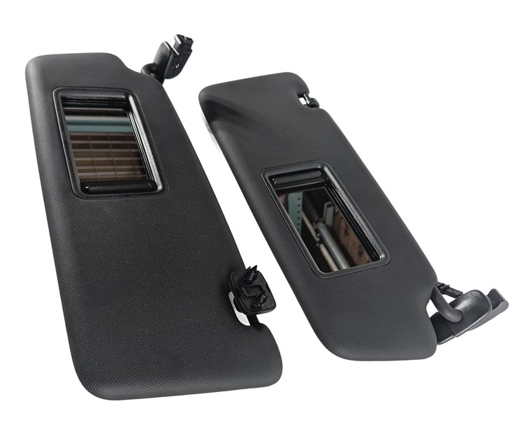 Thumbnail 4: 13-18 AUDI ALLROAD A3 E-TRON (B8 8VF) FRONT LEFT & RIGHT SUNVISOR SET (Black)