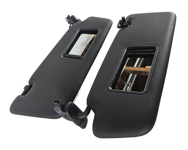 Thumbnail 5: 13-18 AUDI ALLROAD A3 E-TRON (B8 8VF) FRONT LEFT & RIGHT SUNVISOR SET (Black)