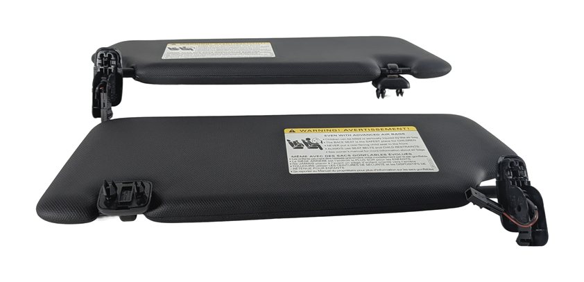 Thumbnail 6: 13-18 AUDI ALLROAD A3 E-TRON (B8 8VF) FRONT LEFT & RIGHT SUNVISOR SET (Black)
