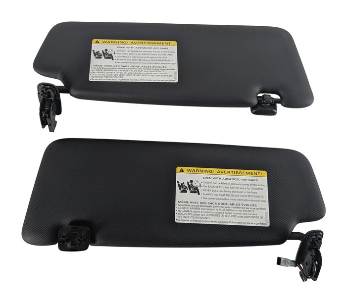 Thumbnail 7: 13-18 AUDI ALLROAD A3 E-TRON (B8 8VF) FRONT LEFT & RIGHT SUNVISOR SET (Black)