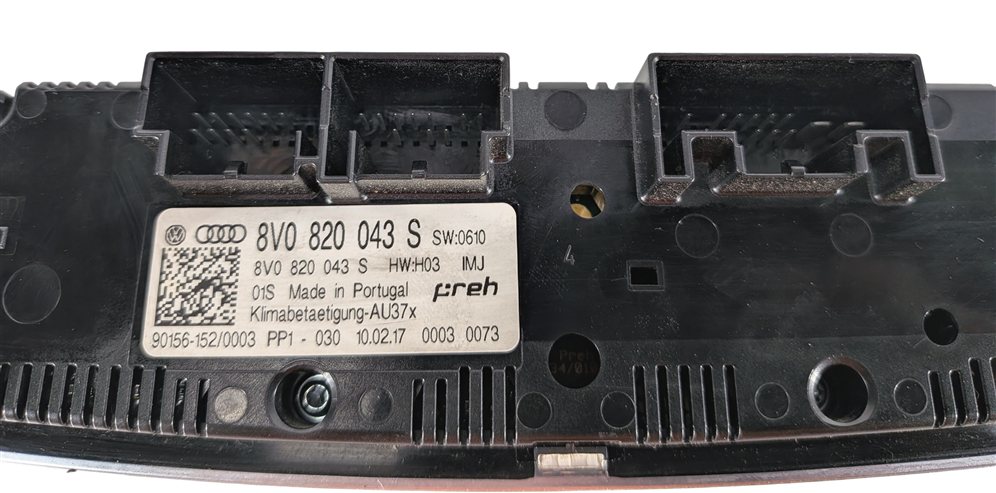 Thumbnail 8: 16-18 AUDI A3 E-TRON (8VF) FRONT HEATER A/C TEMPERATURE CLIMATE CONTROL PANEL