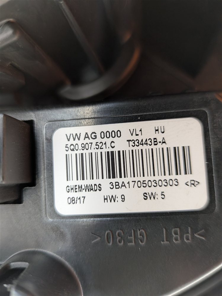 Thumbnail 9: 2015-2018 VW GOLF GTI / AUDI A3 S3 RS3 (8V) FRONT HEATER A/C BLOWER FAN MOTOR